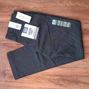 Dockers Lux Signature straight dark gray khakis
